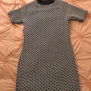 Topshop Blue and White Dress